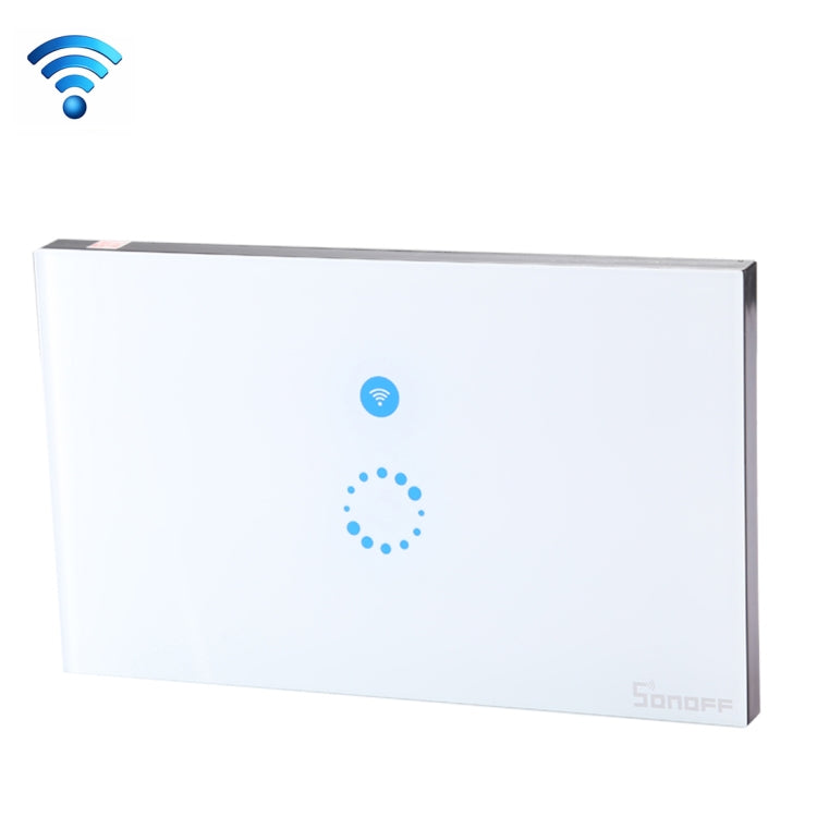 Sonoff  Touch 120mm 1 Gang Tempered Glass Panel Wall Switch Smart Home Light Touch Switch, Compatible with Alexa and Google Home, AC 90V-250V 400W 2A   ...