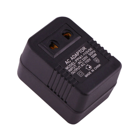 Adaptateur pour prise de courant CA de 220 V à 110 V 50 W, pour la colonne UE/USA à la colonne américaine, 220 V à 110 V 50 W