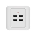 4-Port USB Wall Charger Adapter with 3.1A Power Output