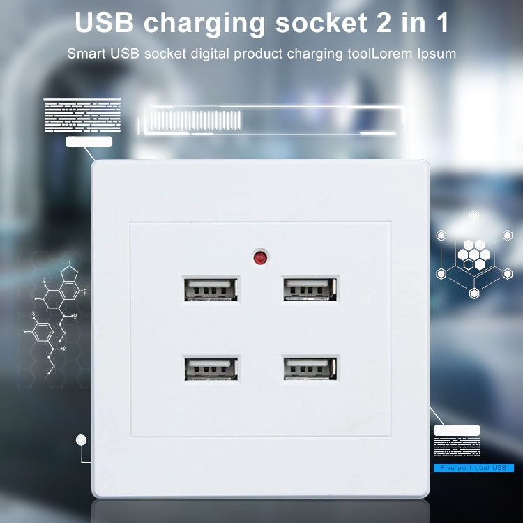 4-Port USB Wall Charger Adapter with 3.1A Power Output