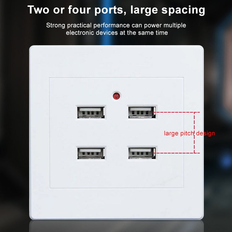 4-Port USB Wall Charger Adapter with 3.1A Power Output