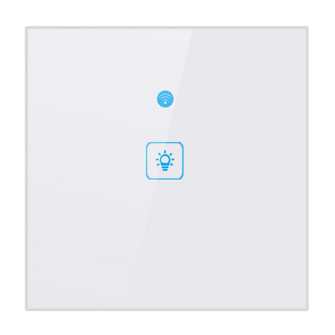 WS-EU-01 APP EWeLink e controllo touch 2A 1 gruppo interruttore a parete intelligente con pannello in vetro temperato, CA 90 V-250 V, spina UE, 1 Gang