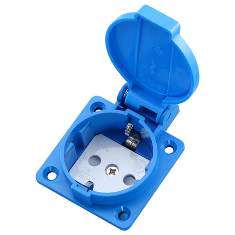 Presa impermeabile IP44 esterna avec coperchio, spina europea
