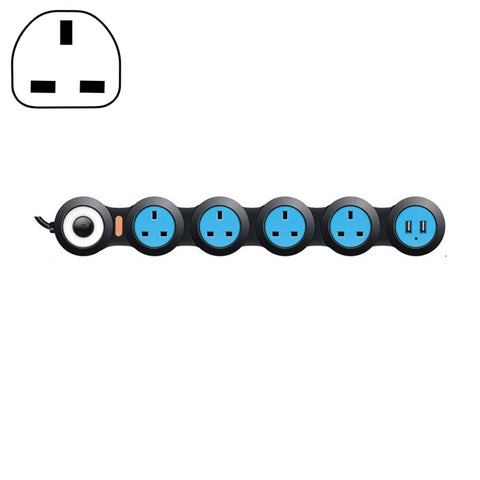 Schéma de câblage plug-in électrique Schéma de train rotatif créatif Prise déformatée 13A avec USB, prise UK, prise 5 bits, prise 5 bits avec USB