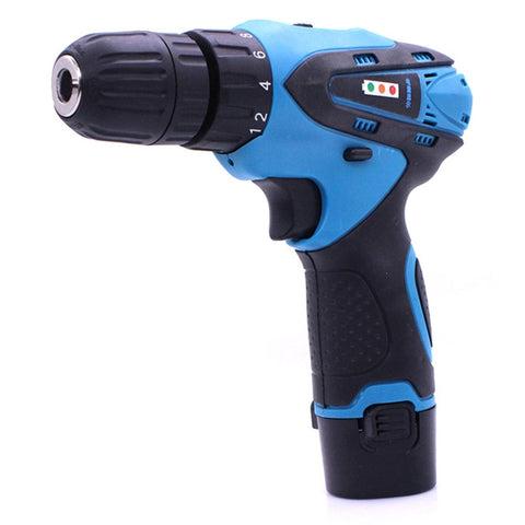 VOTO 12V Régulation continue de la vitesse Ensemble de trappes manuelles Ricabili Trapano électrique avec lumière LED, CA 220V, Spina USA, Consegna colore casuale, 12V Dual Speed ​​Paper Box Package