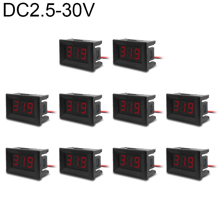 Digital Voltage Meter 2-Wire 10 PCS with Color Display