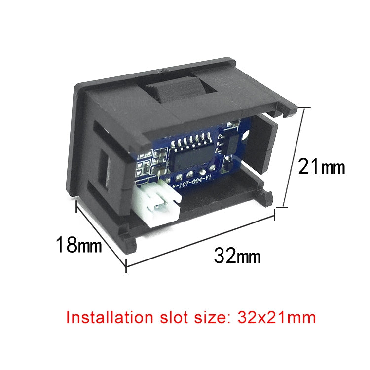 Digital Voltage Meter 2-Wire 10 PCS with Color Display