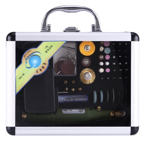 WLXY P-800 Set mini smerigliatrice per trapano elettrico 80 in 1, 110 V-240 V, spina americana, P-800 80 in 1