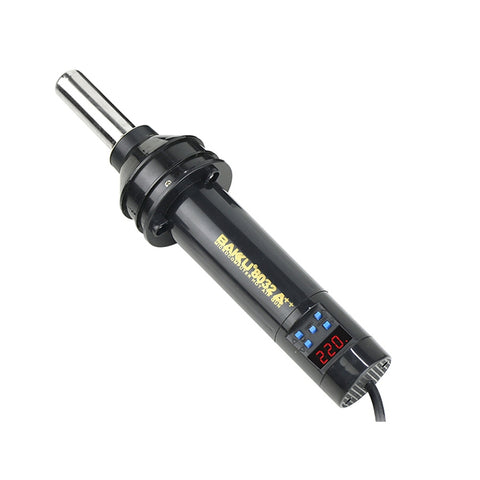 Pistolet à air chaud avec écran LED BAKU BK-8032A++ AC 220V 450W, rotation européenne, BK-8032A++ AC 220V 450W