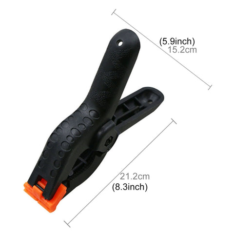Morsetto a molla di supporto par clip in nylon de 5 pezzi par studio photo pour la travail du bois, longueur : 212 mm, longueur : 212 mm