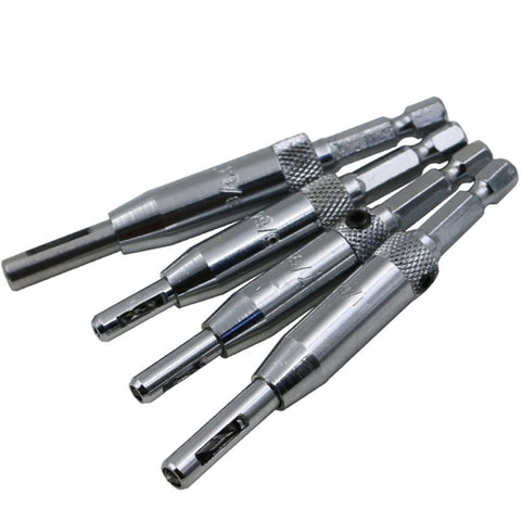 4 pz/set porte autocentranti cerniera maschiatrice set di punte per trapano perforatrice strumenti per la lavorazione del legno (5/64,7/64,9/64,11/64 pollici), 4 PCS/Set - Novalix Store