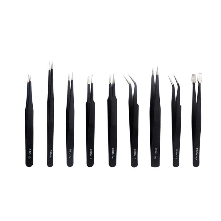 Precision Metal Tweezers Tool Kit for Repairs - JF-8142