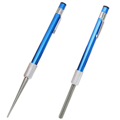 Affilacoltelli pour ami de pêche en acciaio al carbonio diamantato Accessoires de cuisine portable Bastone pour affilare multiuso, Sharpener Stick