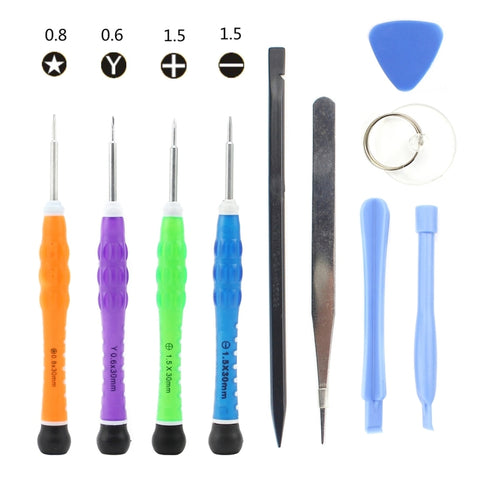 JIAFA JF-8109 Ensemble d'instruments de réparation 10 en 1 pour iPhone 7 et 7 Plus / Samsung, JF-8109