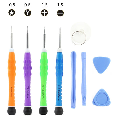 JIAFA JF-8110 Ensemble d'instruments de réparation 9 en 1 pour iPhone 7 et 7 Plus / Samsung, JF-8110
