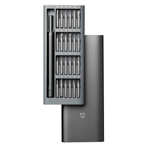 Kit di cacciaviti per uso quotidiano originale Xiaomi Mijia Wiha 24 in 1 Punte magnetiche di precisione Scatola in alluminio Set di cacciaviti Mijia Wiha, Mijia 24 in 1