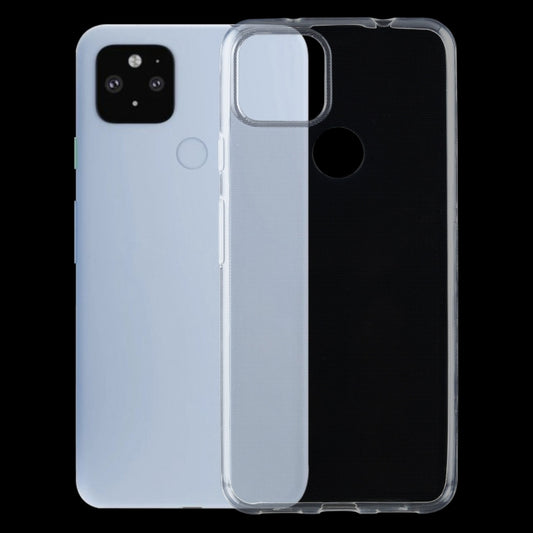Per Google Pixel 5A 5G Custodia protettiva morbida in TPU trasparente ultrasottile da 0,75 mm, For Google Pixel 5A 5G