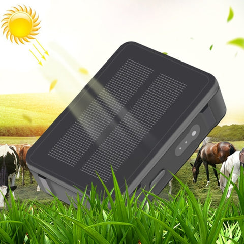 RF-V34 Ovini Mucche Bovini Bestiame IP67 Impermeabile Solar GSM GPS WiFi Tracking senza piastra inferiore fissa, supporto monitoraggio vocale e allarme anti-rimozione e SOS, GPS WiFi Tracking