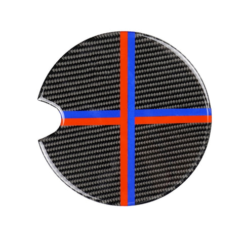 Adhésif décoratif en fibre de carbone pour le revêtement du carburant du véhicule de couleur rouge bleu pour BMW Mini Cooper R50 / R52 / R55 / R56 / R57 / R58 / R59 / R60 / R61 / F55 / F56, pour BMW Mini R50 (couleur rouge bleu)