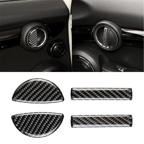 4 pezzi auto F telaio maniglia porta adesivo decorativo in fibra di carbonio per BMW Mini Cooper Clubman Countryman F55 / F54 / F60, For BMW Mini F60 - Novalix Store