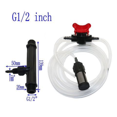 Kit applicateur d'engrais Venturi G1/2 Kit d'engrais et cannuccia filtrante avec connecteur à quatre points, avec connecteur à quatre points