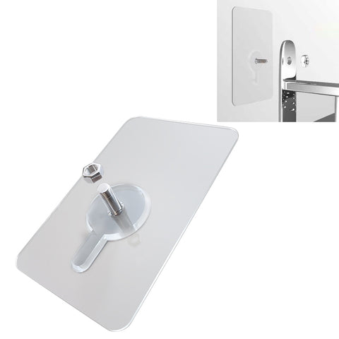 Gancio adesivo a vite per appendere a parete, gancio per adesivo da parete senza punzonatura, lunghezza della vite: 10 mm, 10mm