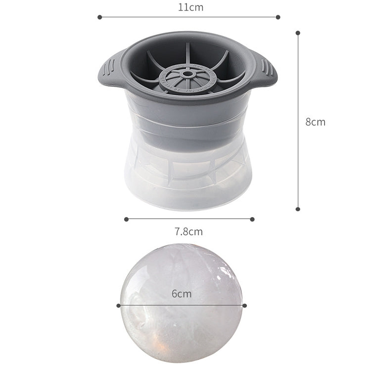 Silicone Ice Cube Maker for Whisky and Wine - Spherical Tray
