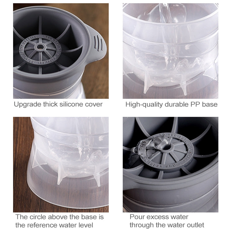 Silicone Ice Cube Maker for Whisky and Wine - Spherical Tray