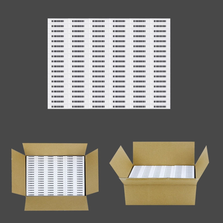 Etichette adesive di sicurezza DR con codice a barre - 100 pezzi per