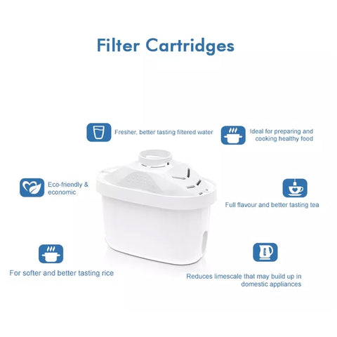 Élément filtrant purificateur d'eau avec filtre à charbon attivo universel pour la cuisine de 6 personnes, filtre à charbon actif