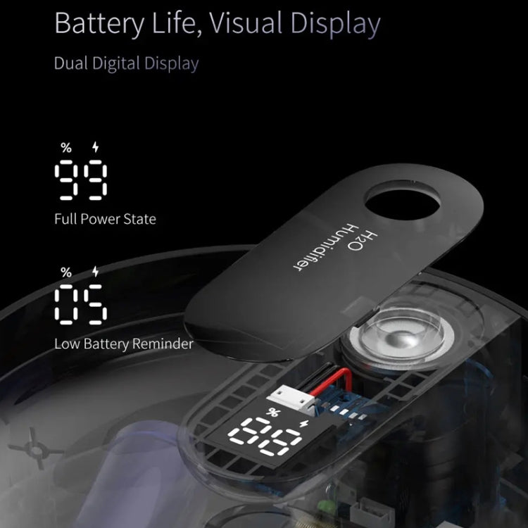 Umidificatore per auto USB Strumento per il rifornimento dell'acqua della batteria di grande capacità per uso domestico