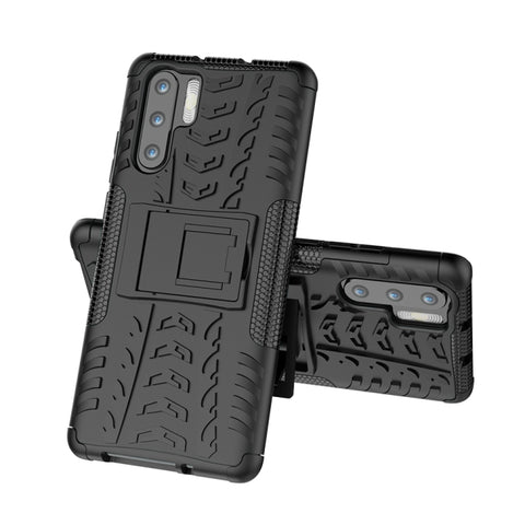Custodia antiurto in TPU+PC con texture pneumatici per Huawei P30 Pro, con supporto, For Huawei P30 Pro