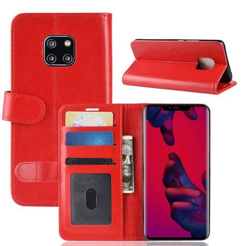 Custodia in pelle con chiusura orizzontale retrò Crazy Horse Texture per Huawei Mate 20 Pro, con supporto, slot per carte e portafoglio, For Huawei Mate 20 Pro
