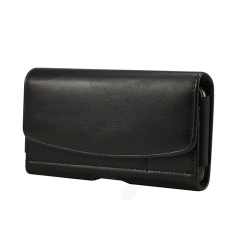 Custodia in pelle da uomo multifunzionale universale con marsupio per cellulare con texture in pelle di agnello per smartphone da 6,9 pollici o inferiori, con slot per schede