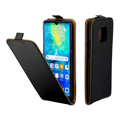 Custodia in pelle TPU con chiusura verticale stile business per Huawei Mate 20 Pro, con slot per schede, For Huawei Mate 20 Pro