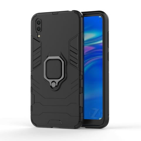 Custodia protettiva antiurto PC + TPU per Huawei Enjoy 9, con supporto ad anello magnetico, For Huawei Enjoy 9