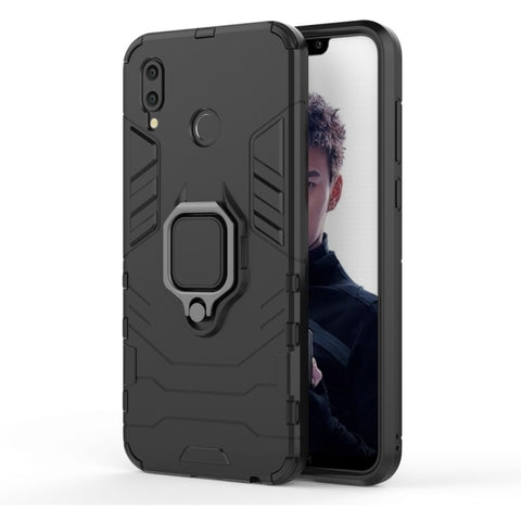 Custodia protettiva antiurto PC + TPU per Huawei Honor Play, con supporto ad anello magnetico, For Huawei Honor Play