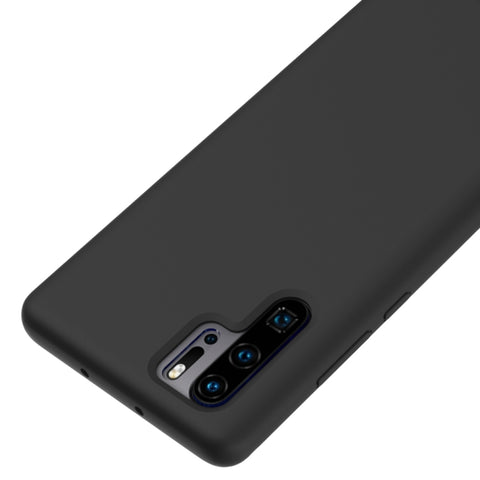 Custodia a copertura totale antiurto in silicone liquido tinta unita per Huawei P30 Pro