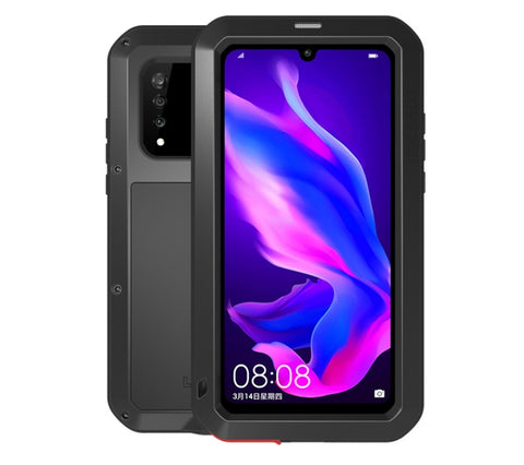 LOVE MEI Custodia combinata potente antipolvere, antiurto, antispruzzo, metallo + silicone per Huawei P30 Lite, Huawei P30 Lite