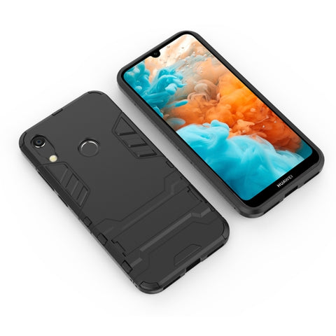 Custodia antiurto in PC + TPU per Huawei Y6 (2019), con supporto, For Huawei Y6 (2019), For Huawei  Y6 (2019)