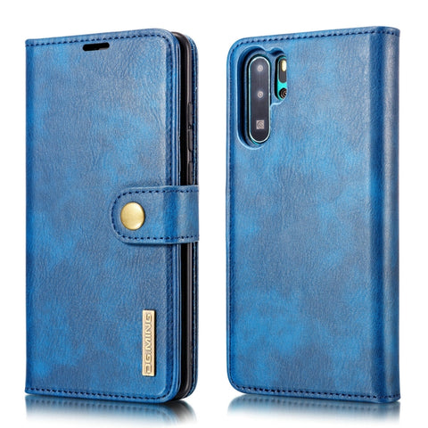 DG.MING Custodia in pelle magnetica staccabile con texture Crazy Horse per Huawei P30 Pro, con supporto, slot per carte e portafoglio, For Huawei P30 Pro, Huawei P30 Pro