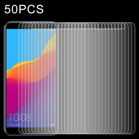 50 PZ Pellicola in vetro temperato 0,26mm 9H 2.5D per Huawei Honor 7A, For Honor 7A(50 PCS) - Novalix Store