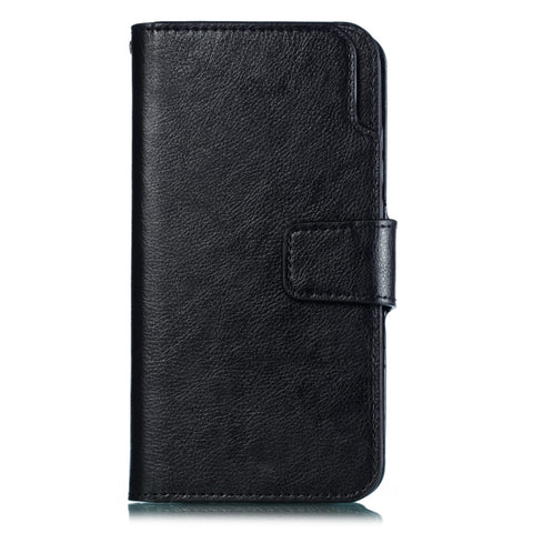 Custodia multifunzionale in pelle con chiusura orizzontale con trama litchi per Huawei P20 Lite, con nove slot per carte, supporto e portafoglio, For Huawei P20 Lite