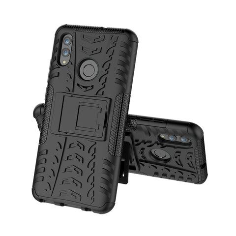 Protection antiurto en TPU + PC avec texture pneumatique pour Huawei Honor 10 Lite / P Smart (2019), avec support, pour Honor 10 Lite