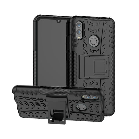 Protection antiurto en TPU + PC avec texture pneumatique pour Huawei Honor 10 Lite / P Smart (2019), avec support, pour Honor 10 Lite