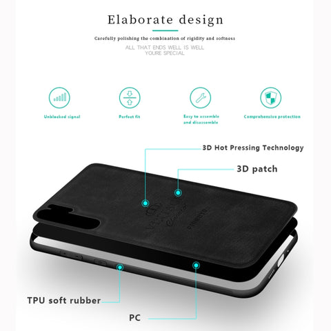 PINWUYO Custodia protettiva antiurto impermeabile per PC + TPU + pelle per Huawei P30 Pro, For Huawei P30 Pro
