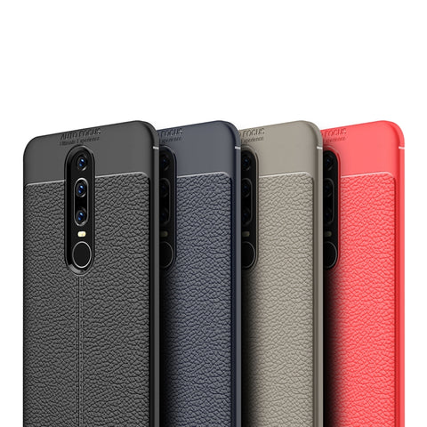 Custodia in TPU con texture Litchi per Huawei Mate RS Porsche Design, For Mate RS Porsche Design, For Mate RS