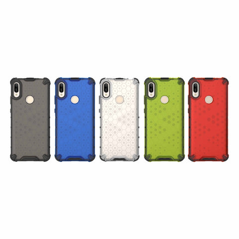 Custodia antiurto per PC + TPU a nido d'ape per Huawei Y6 (2019), For Huawei Y6(2019)