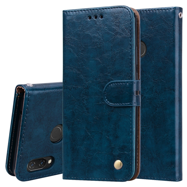 Business Style Oil Wax Texture Horizontal Flip Leather Case for Huawei Nova 3, with Holder & Card Slots & Wallet, For Huawei Huawei Nova 3              ...
