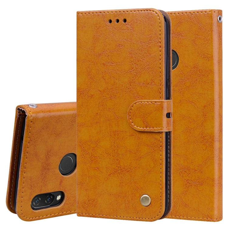 Business Style Oil Wax Texture Horizontal Flip Leather Case for Huawei Nova 3, with Holder & Card Slots & Wallet, For Huawei Huawei Nova 3              ...